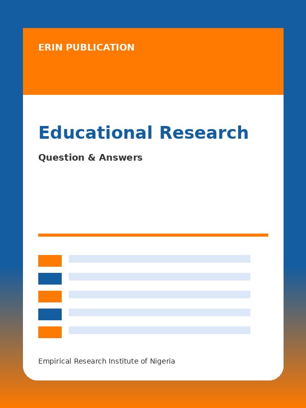 Educational Research Questions and Answers